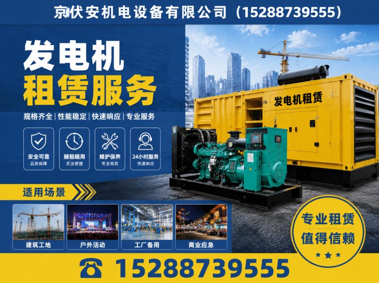 葫芦岛柴油发电机组出租展示图